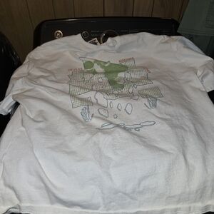 White Graphic T-Shirt Xl Deus EX